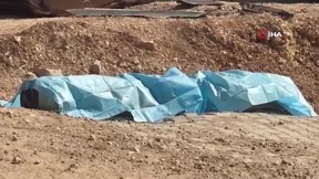 חלקי תחמושת שנפלו אל הקרקע בעקבות יירוט טיל איראני בשמי טורקיה