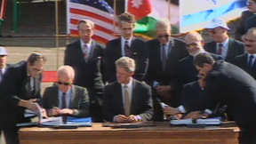 هكذا كان - توقيع معاهدة السلام بين اسرائيل و الاردن