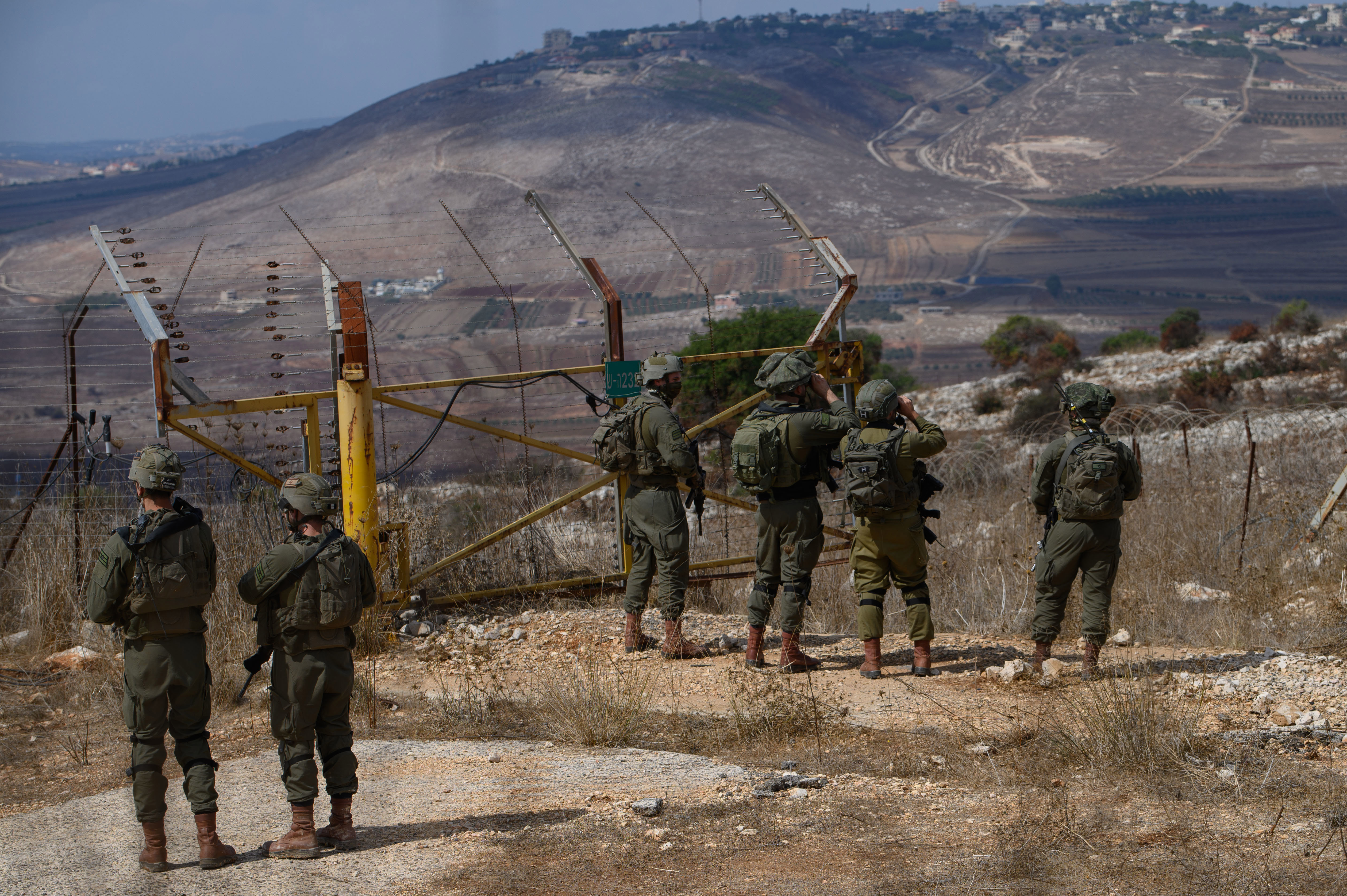 חיילי צה"ל בגבול לבנון, אוקטובר 2023