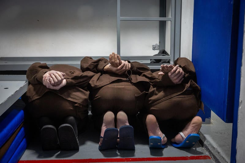 מחבלי יחידת הנוחבה של חמאס בבית כלא במרכז הארץ, מרץ 2025