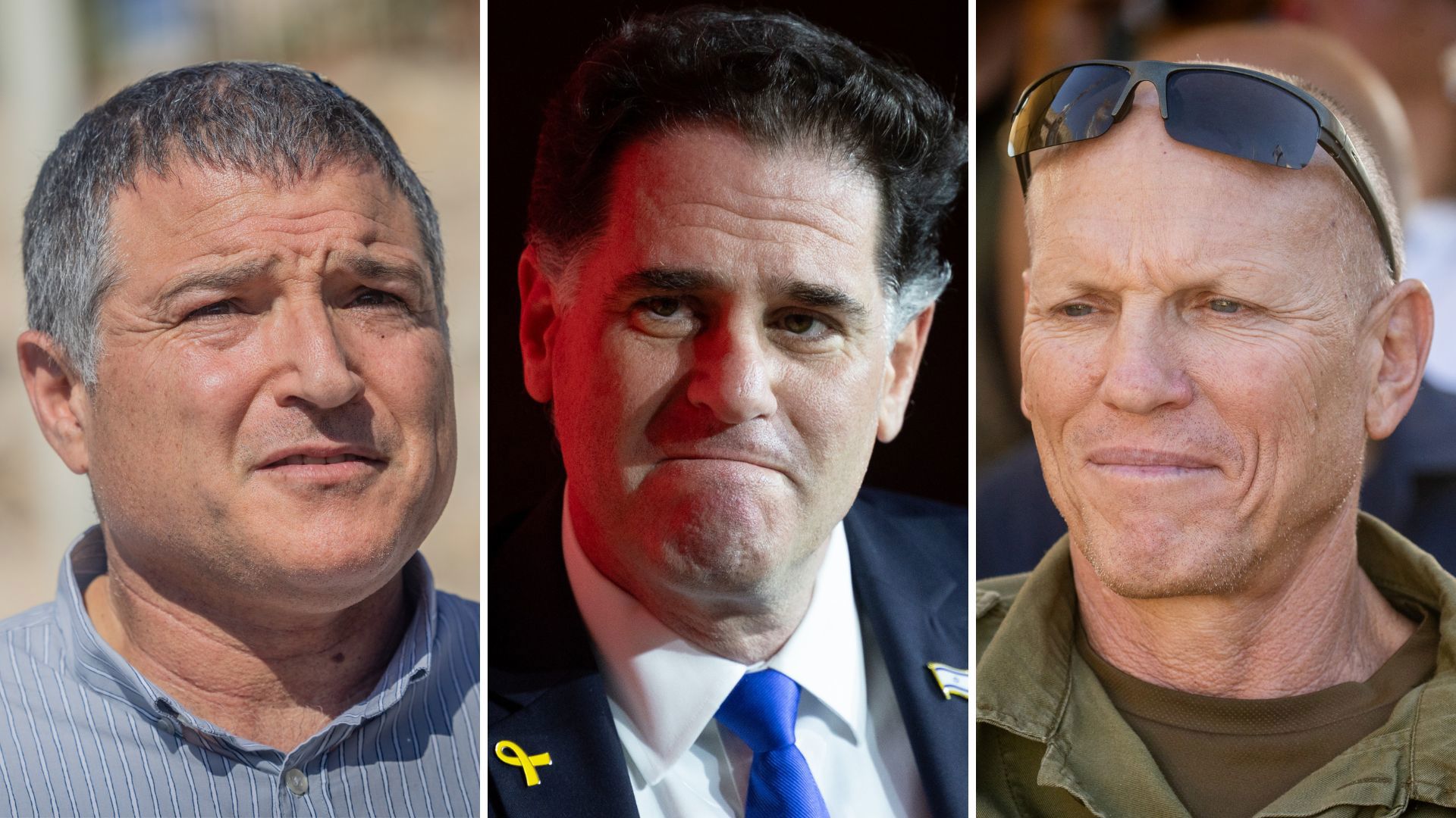 אלוף במיל' ניצן אלון, השר רון דרמר, ראש השב"כ דוד זיני