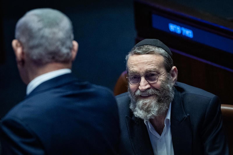 ראש הממשלה בנימין נתניהו וח"כ משה גפני