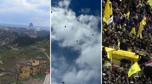 במקביל להלוויה: צה"ל חשף את תיעוד חיסולו של נסראללה