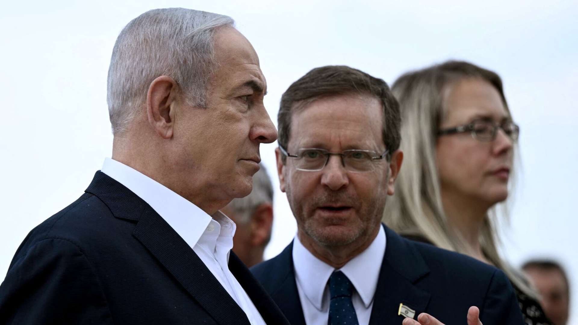 נשיא המדינה יצחק הרצוג וראש הממשלה בנימין נתניהו, אוקטובר 2023