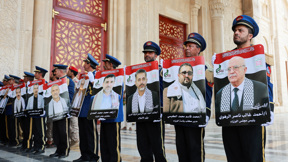 לווית הבכירים החות'ים שחוסלו בתקיפה ישראלית