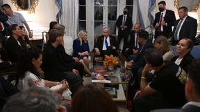 נתניהו עם משפחות חטופים בוושינגטון