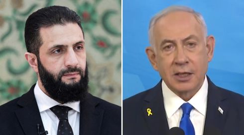 ראש הממשלה בנימין נתניהו ונשיא סוריה אחמד א-שרע