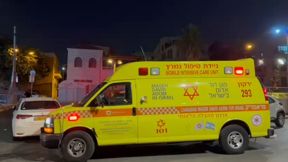 אמבולנס מד"א בזירת האירוע ביפו