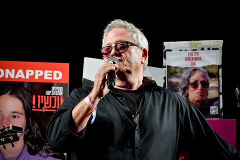 שלמה ארצי בעצרת למען השבת החטופים, 11.11.23