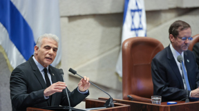 יאיר לפיד בישיבת הפתיחה של המושב השני בכנסת