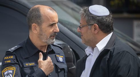 השר איתמר בן-גביר ומפכ"ל המשטרה דני לוי, ארכיון