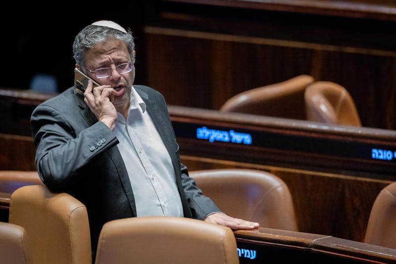 השר לביטחון לאומי איתמר בן גביר בכנסת