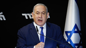 ראש הממשלה, בנימין נתניהו, בפריימריז של הליכוד ב-2019