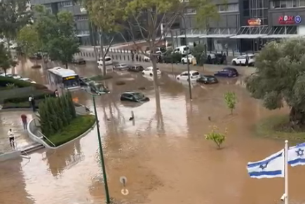 הצפות בנתניה, 23 בדצמבר 2025