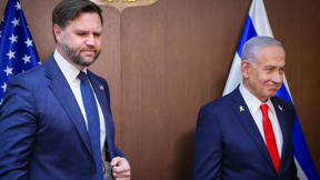 ג'יי די ואנס לצד ראש הממשלה בנימין נתניהו, אוקטובר 2025