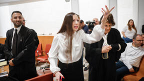 ח"כ טלי גוטליב מוצאת מהאולם בדיון בג"ץ ראש השב"כ