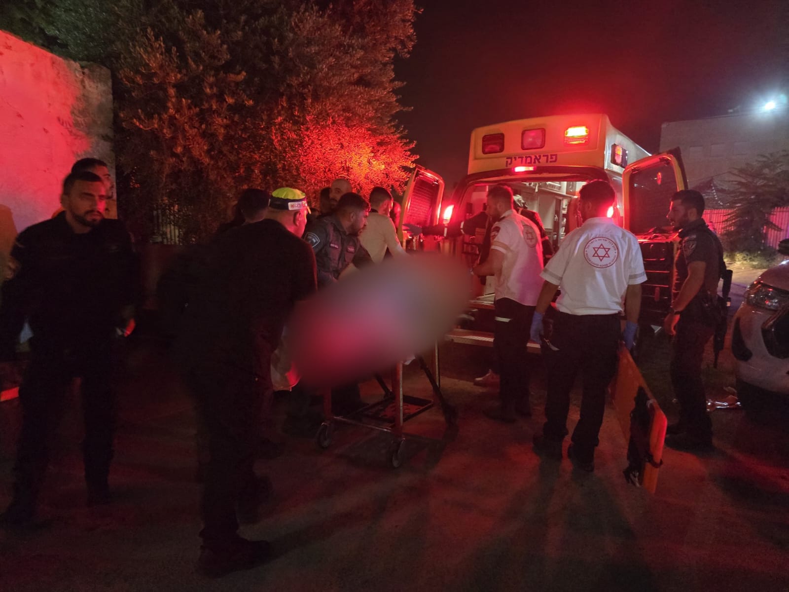 זירת הרצח בלוד