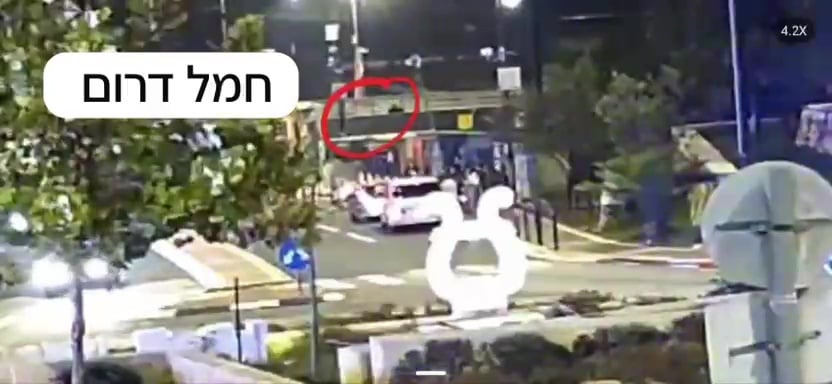 תיעוד מהצומת שבה עלתה החיילת