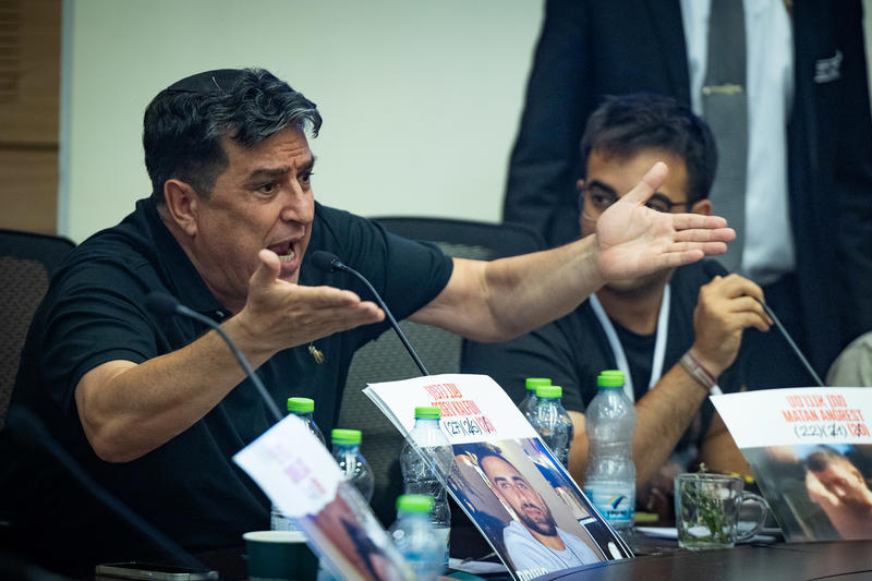 קובי, אביו של החטוף שגב כלפון, אוגוסט 2025