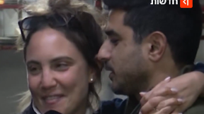 ליאת ומתן בעת הצעת הנישואין המרגשת במקלט