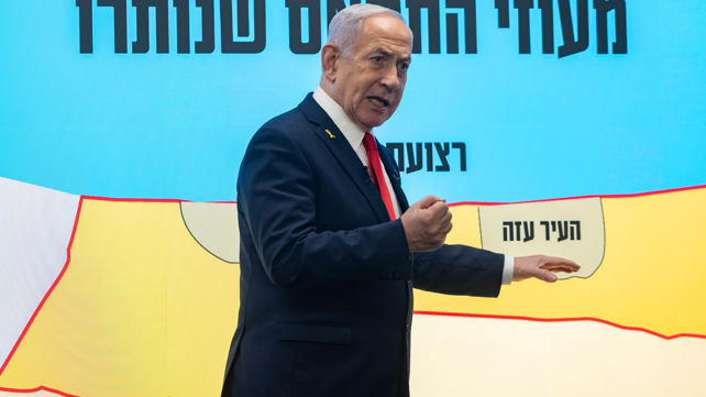 ראש הממשלה נתניהו במסיבת עיתונאים, אוגוסט 25