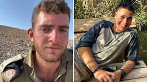 מימין לשמאל: סמל גד כוטל, סגן מתן אברמוביץ