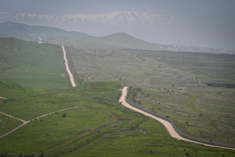 הגבול עם סוריה ברמת הגולן