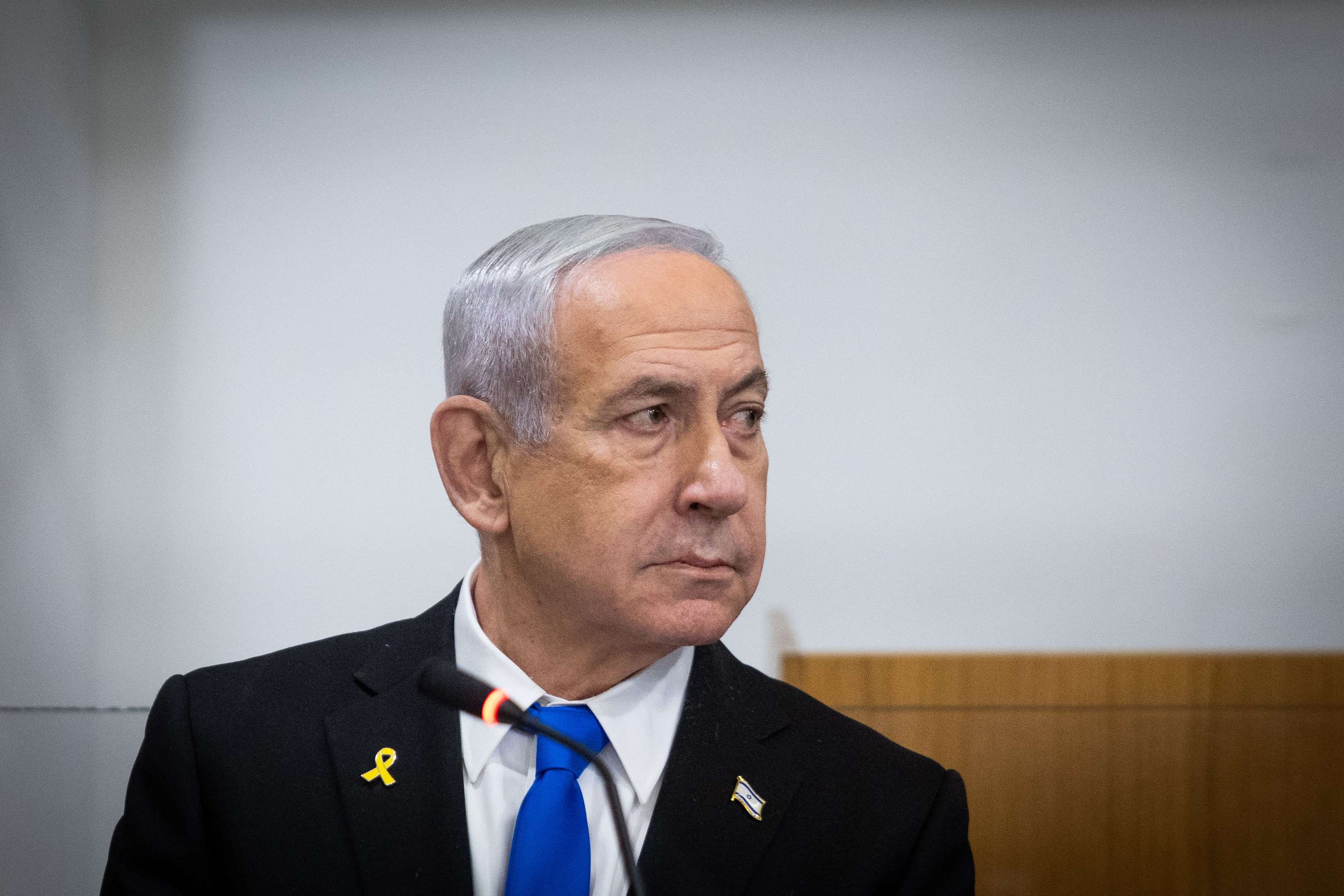 נתניהו באולם בית המשפט