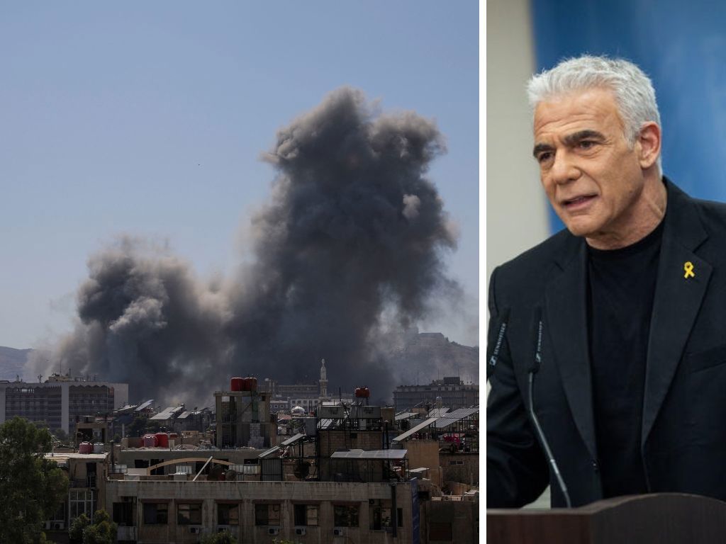 לפיד בביקורת על התקיפה בדמשק