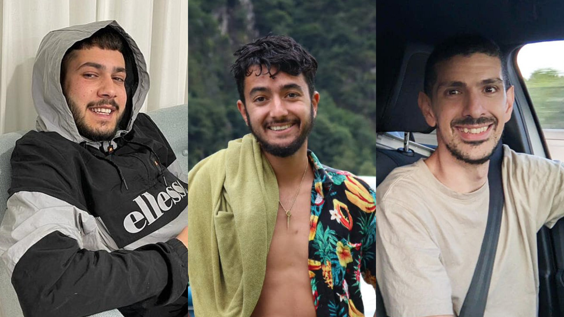 הרש גולדברג פולין, אור לוי ואליה כהן שנחטפו מ"מיגונית המוות"