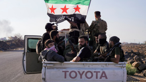 כוחות סוריים בפאתי א-סווידאא' שבדרום סוריה, 14 ביולי 2025 