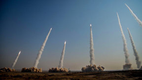 תרגיל שיגור טילים שביצעו משמרות המהפכה באיראן בשנת 2021