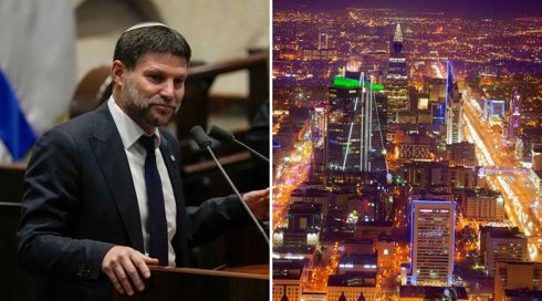 ריאד וסמוטריץ'.AP "נורמליזציה תמורת מדינה פלסטינית? תמשיכו לרכוב על גמלים". בירת סעודיה ריאד וסמוטריץ'