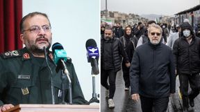 מזכיר המל"ל האיראני עלי לאריג'אני ומפקד כוח הבסיג' ר'ולאם-רזא סולימאני