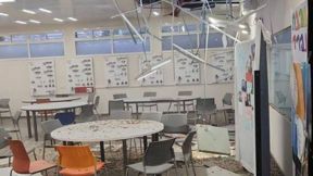 כיתה בתיכון בת"א שנפגעה מרקטה 05.12.23