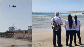 צוללן הותקף ע"י כרישים בחוף נחל חדרה