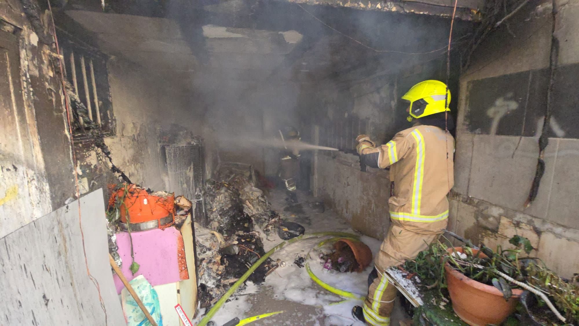 שריפה בפתח תקווה