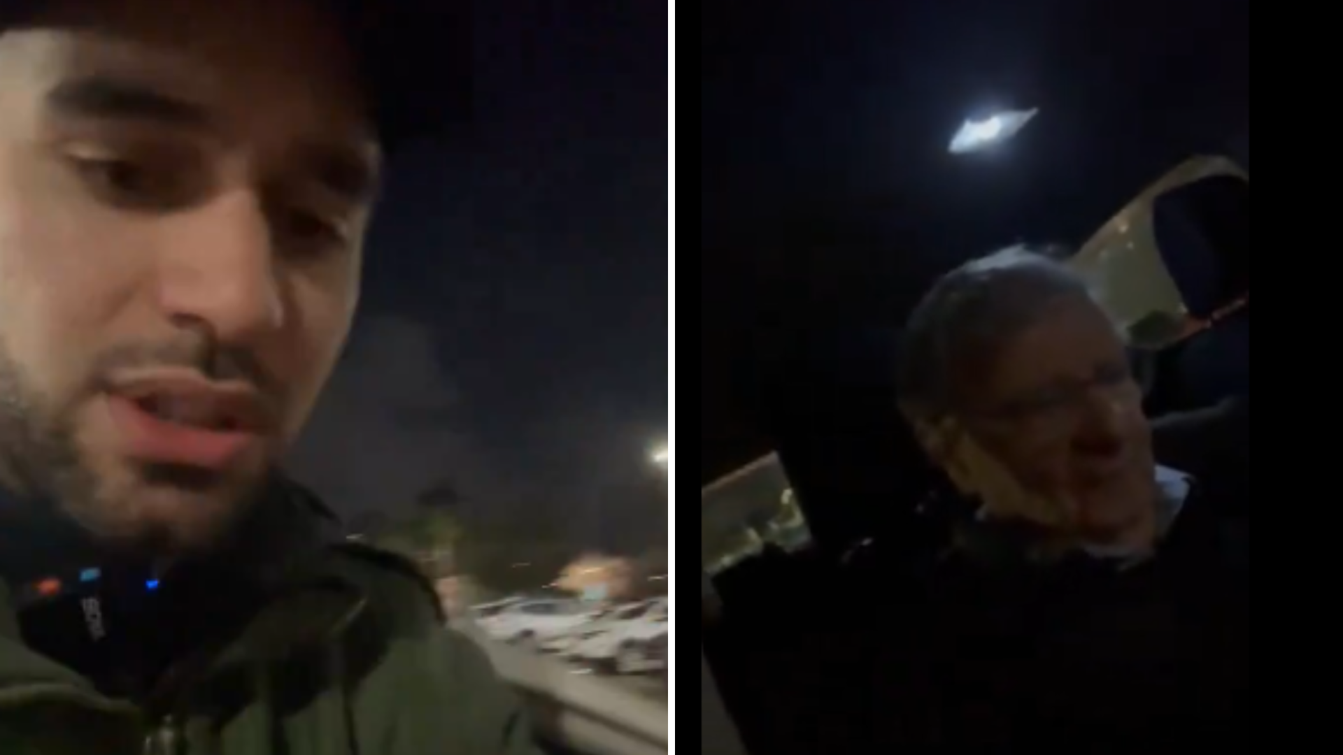 מרדכי דוד חוסם את הרכב של אהרון ברק ומקלל אותו