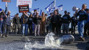 מחאת הרפתנים בצומת הגומא ליד קריית שמונה, בחודש שעבר