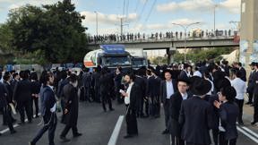 הפגנה נגד חוק הגיוס בדרך גהה, 18.09.25