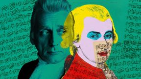 ליאור אשכנזי, מתוך כרזת המחזה "אמדאוס"