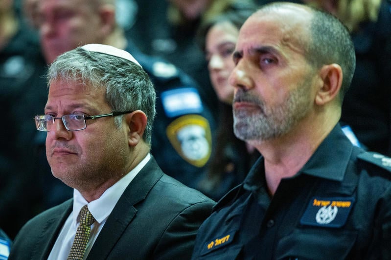 המפכ"ל דני לוי ואיתמר בן גביר