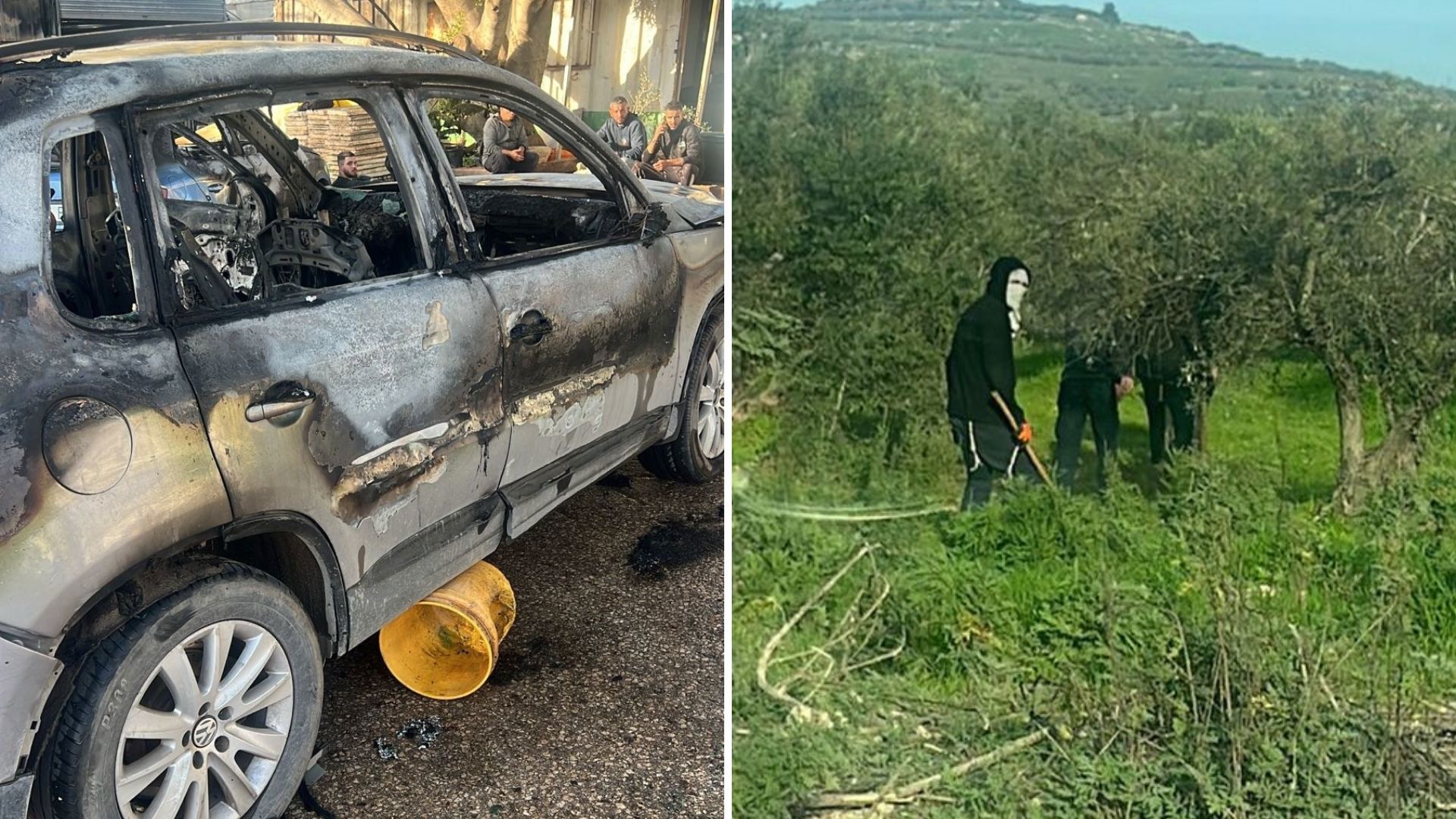 חשודים בהצתת מכוניות ליד הכפר בית ליד, 08.01.26