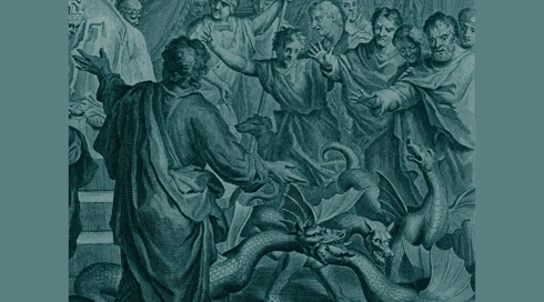 המאבק בין מטות משה ואהרון למטות החרטומים