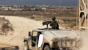 רכב צה"לי נכנס לרצועת עזה, בשבוע שעבר
