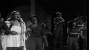 תמונה של להקה צבאית שרה את השיר