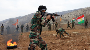 כוחות כורדים מתאמנים בארביל שבעיראק