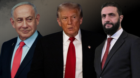 נשיא סוריה א-שרע, נשיא ארה"ב דונלד טראמפ, ראש הממשלה נתניהו