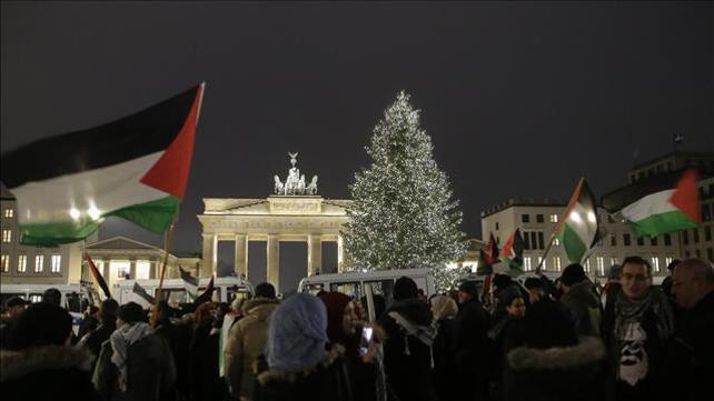 הפגנה פרו פלסטינית בברלין 