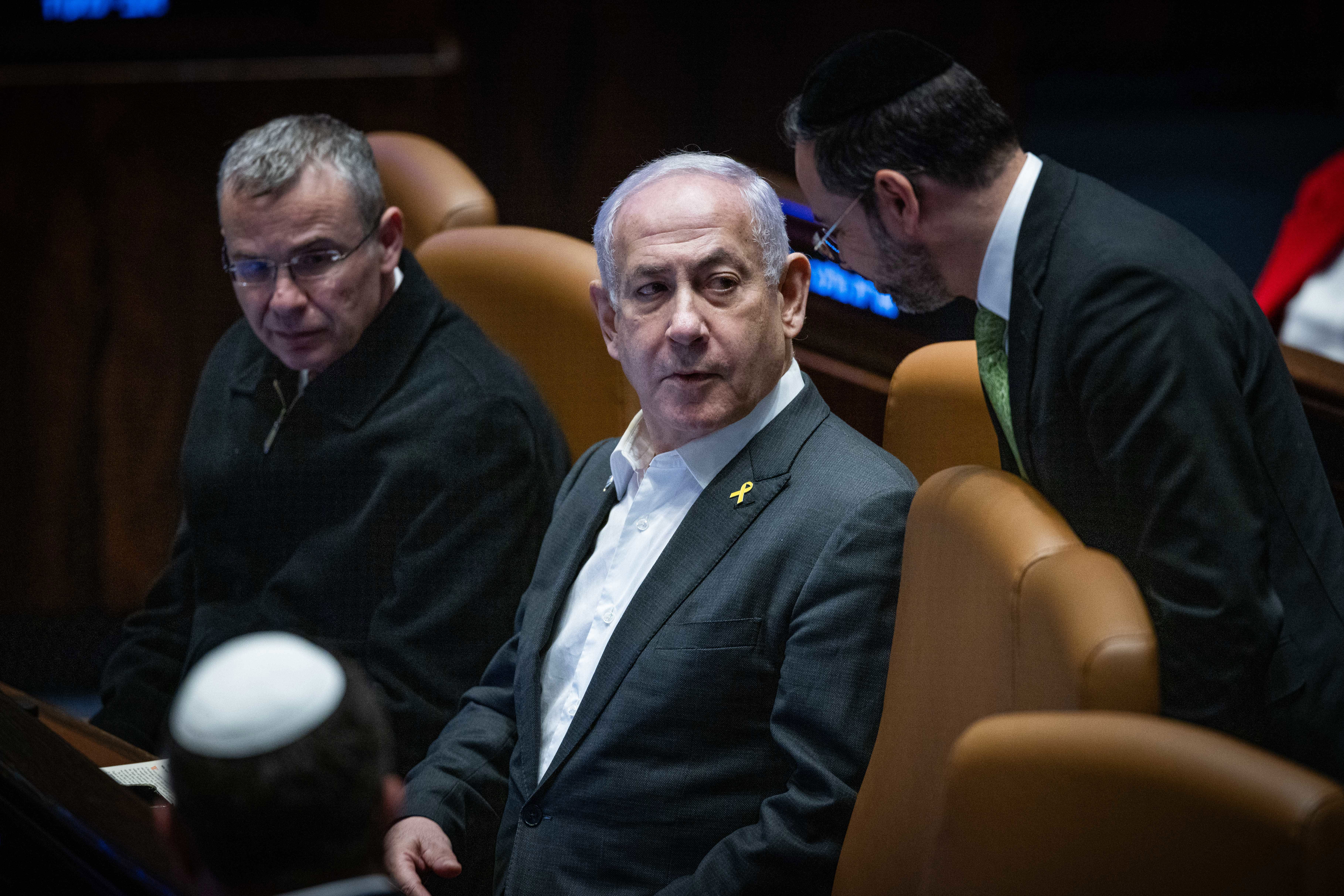 נתניהו בהצבעה על חוק הרווחים הכלואים